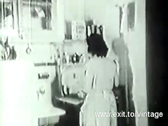 1936 Vintage with hairy amateur Housewife